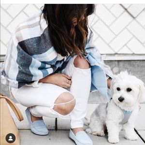 Asos wrap blanket scarf baby blue